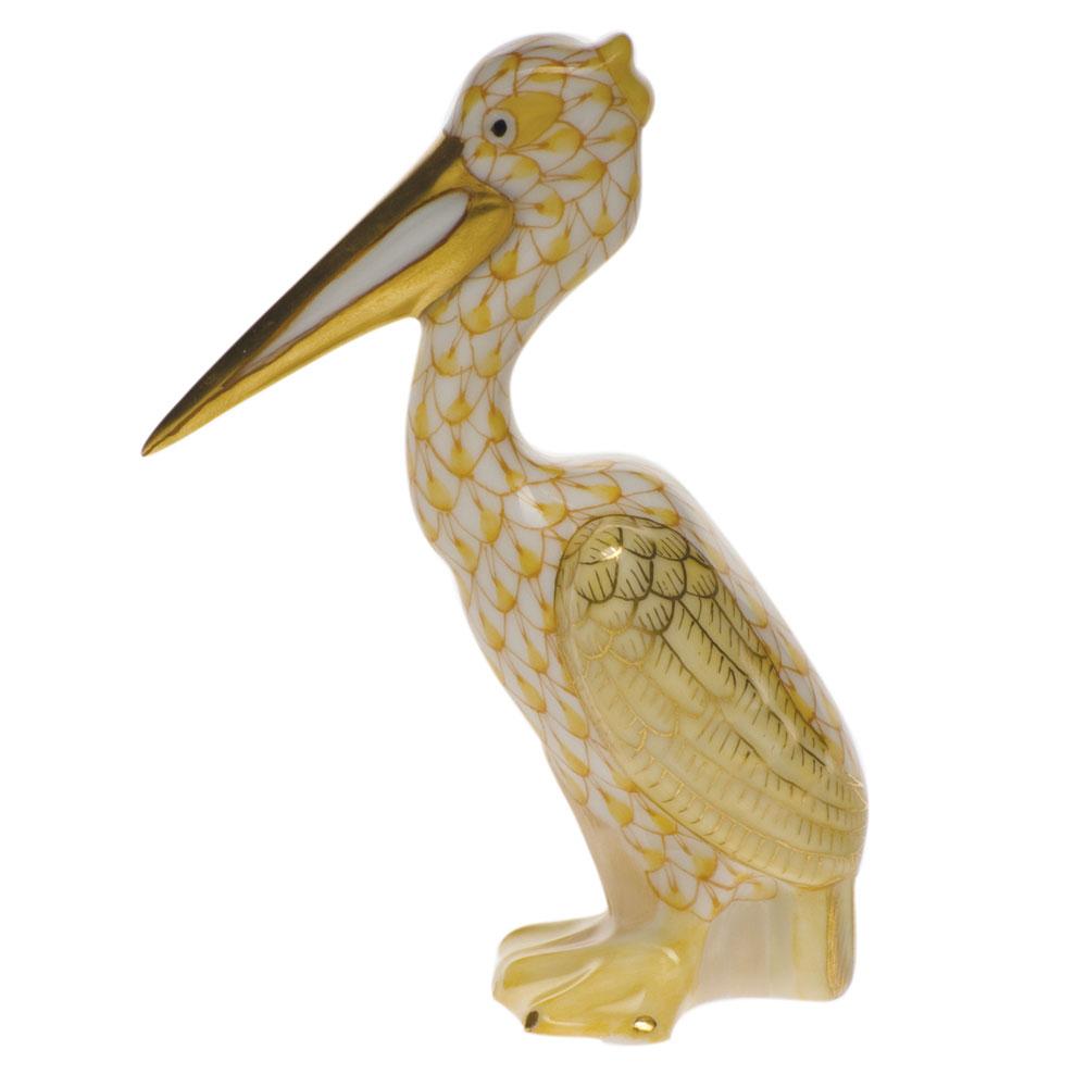Handmade Hungarian Herend Pelican Porcelain Figurine