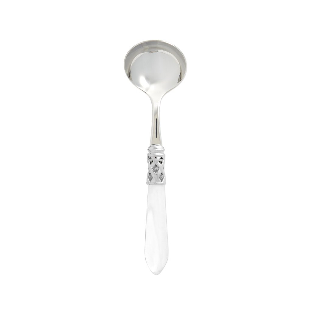 Vietri Aladdin Sauce Ladle with Brilliant Chrome Finish