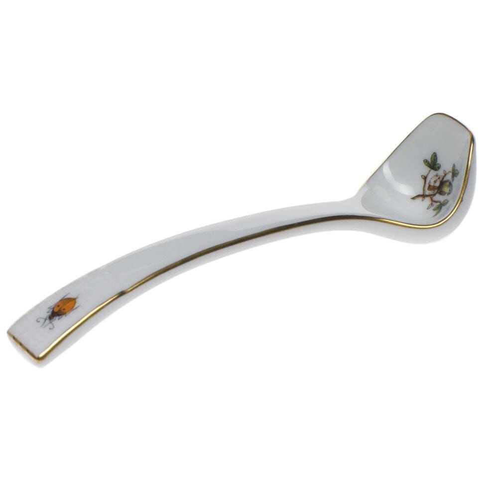 Exquisite Herend Rothschild Bird Design Small Porcelain Ladle for Collectors
