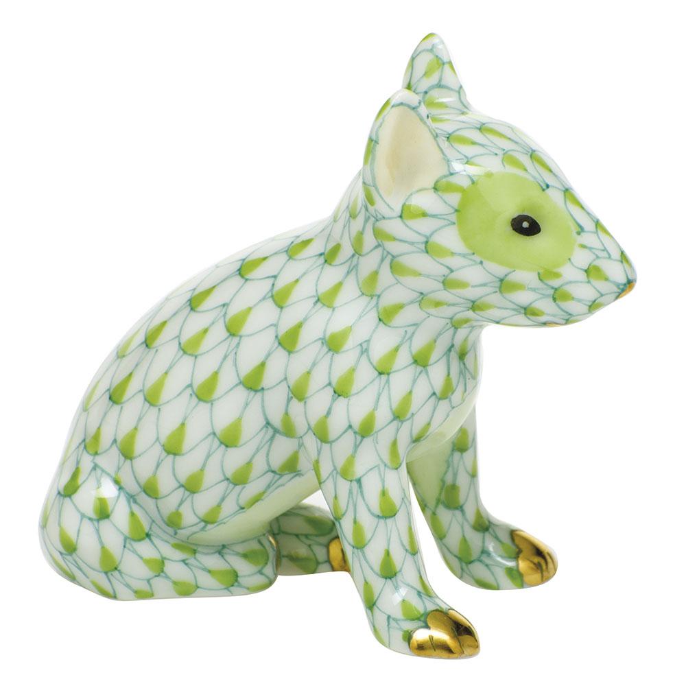 Exquisite Handmade Herend English Bull Terrier Puppy Porcelain Figurine for Collectors