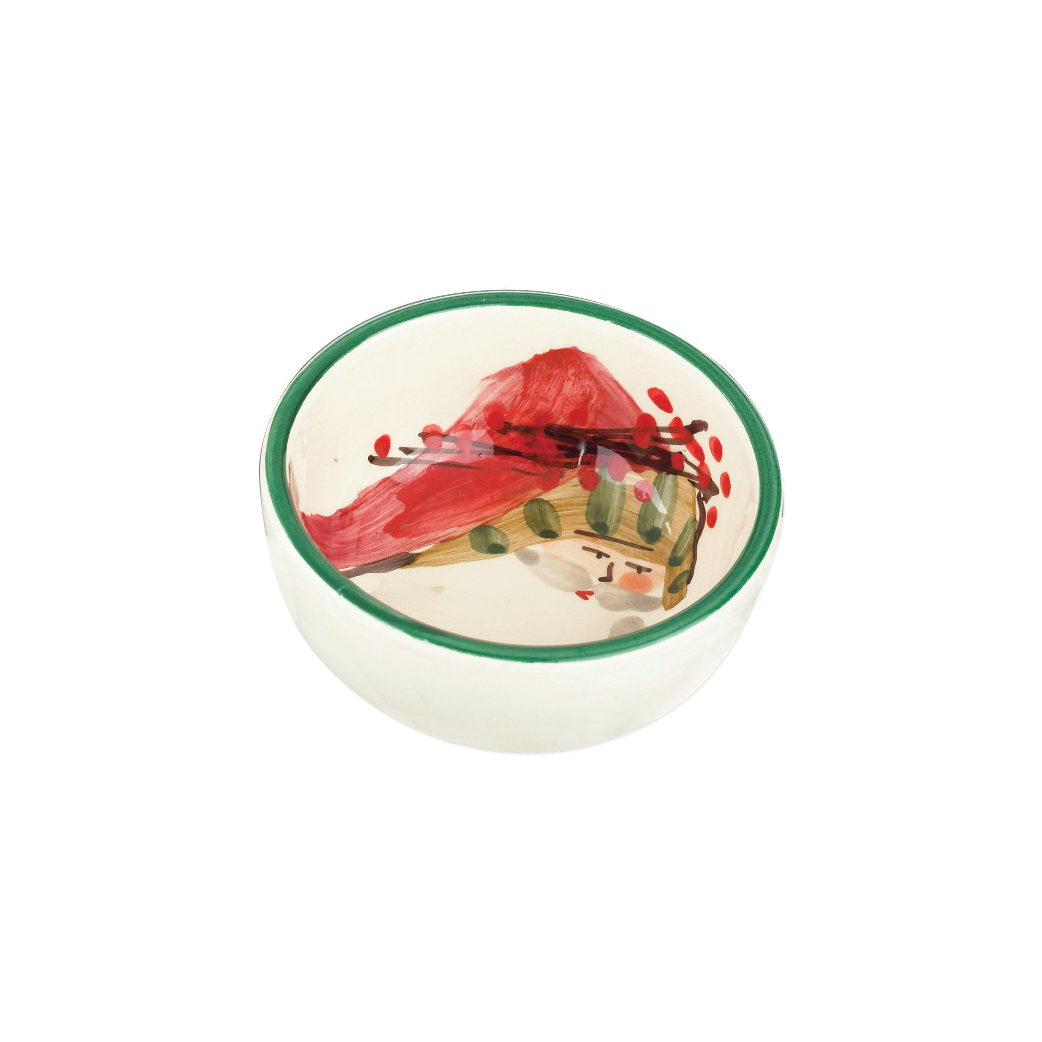 Vietri Assorted Old St. Nick Condiment Bowls - Set of 4 Handmade in Italy