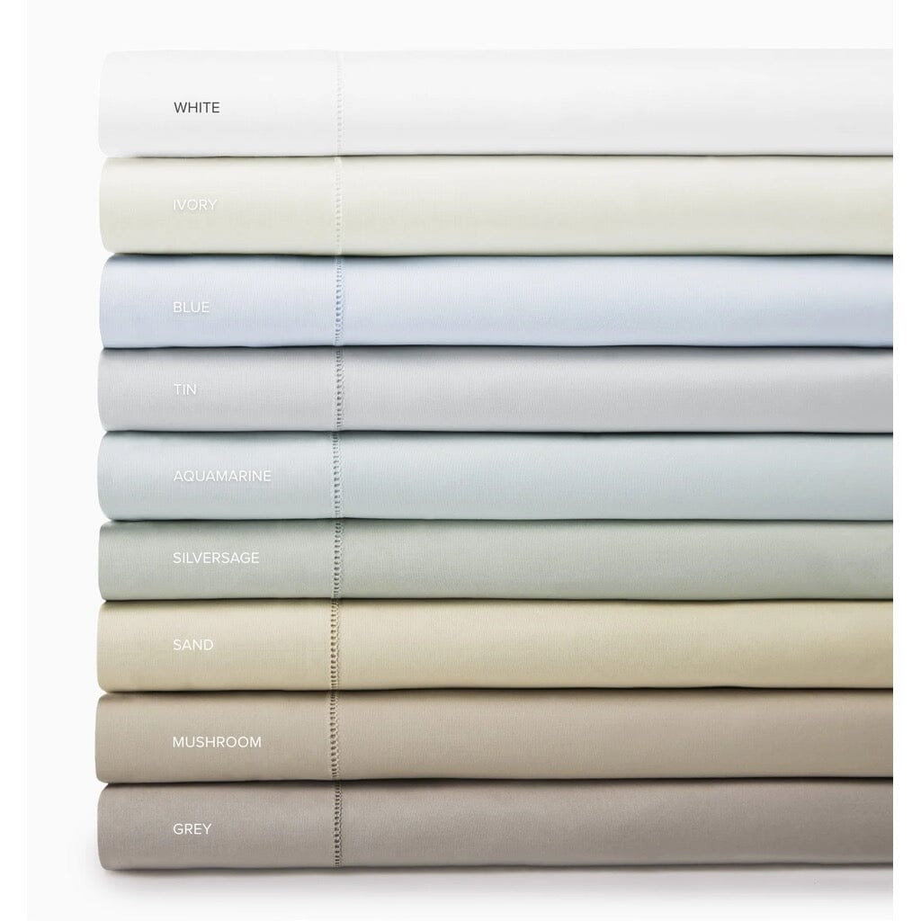 Sferra Celeste Twin-Sized Flat Bed Sheet Measuring 74 Inches by 114 Inches