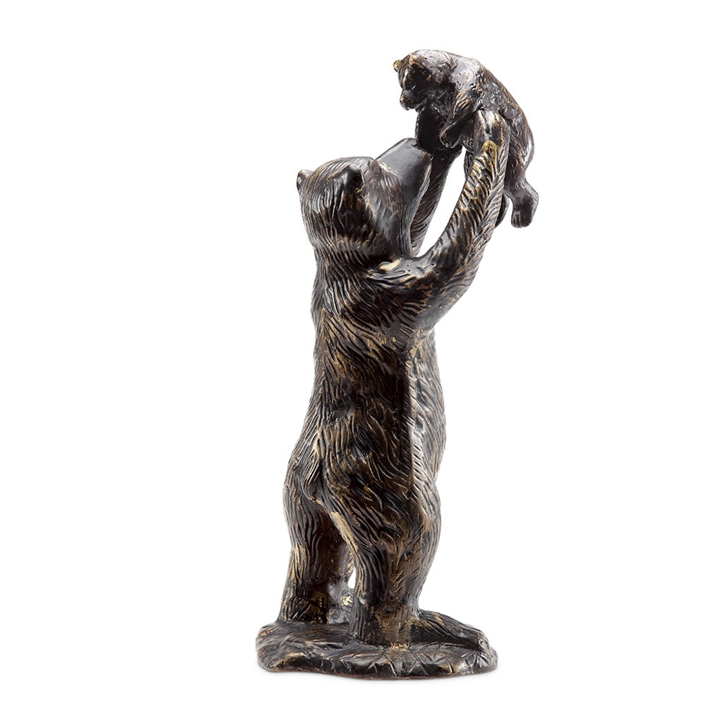 SPI Exquisitely Handmade Aluminum Garden Bear Sculpture