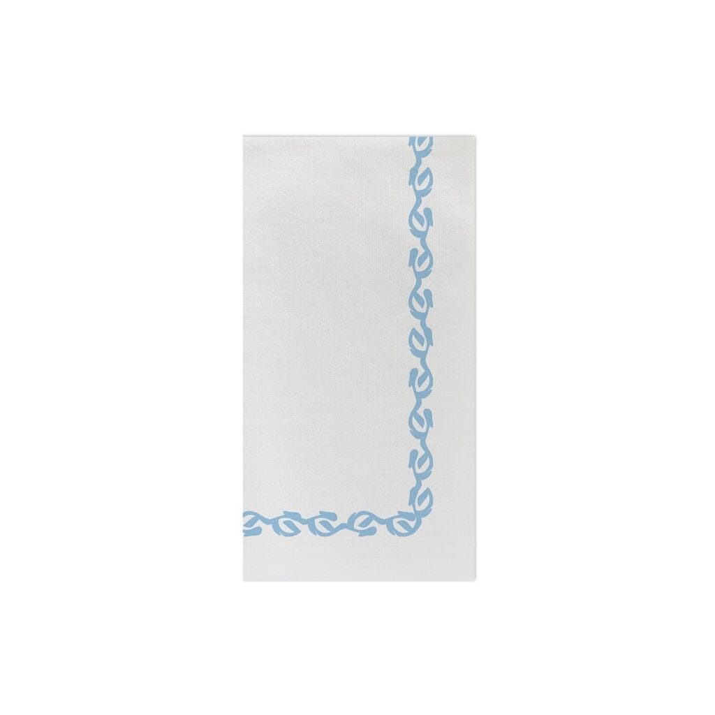 Vietri Florentine Light Blue Disposable Papersoft Guest Towels - Ideal for Entertaining and Everyday Use