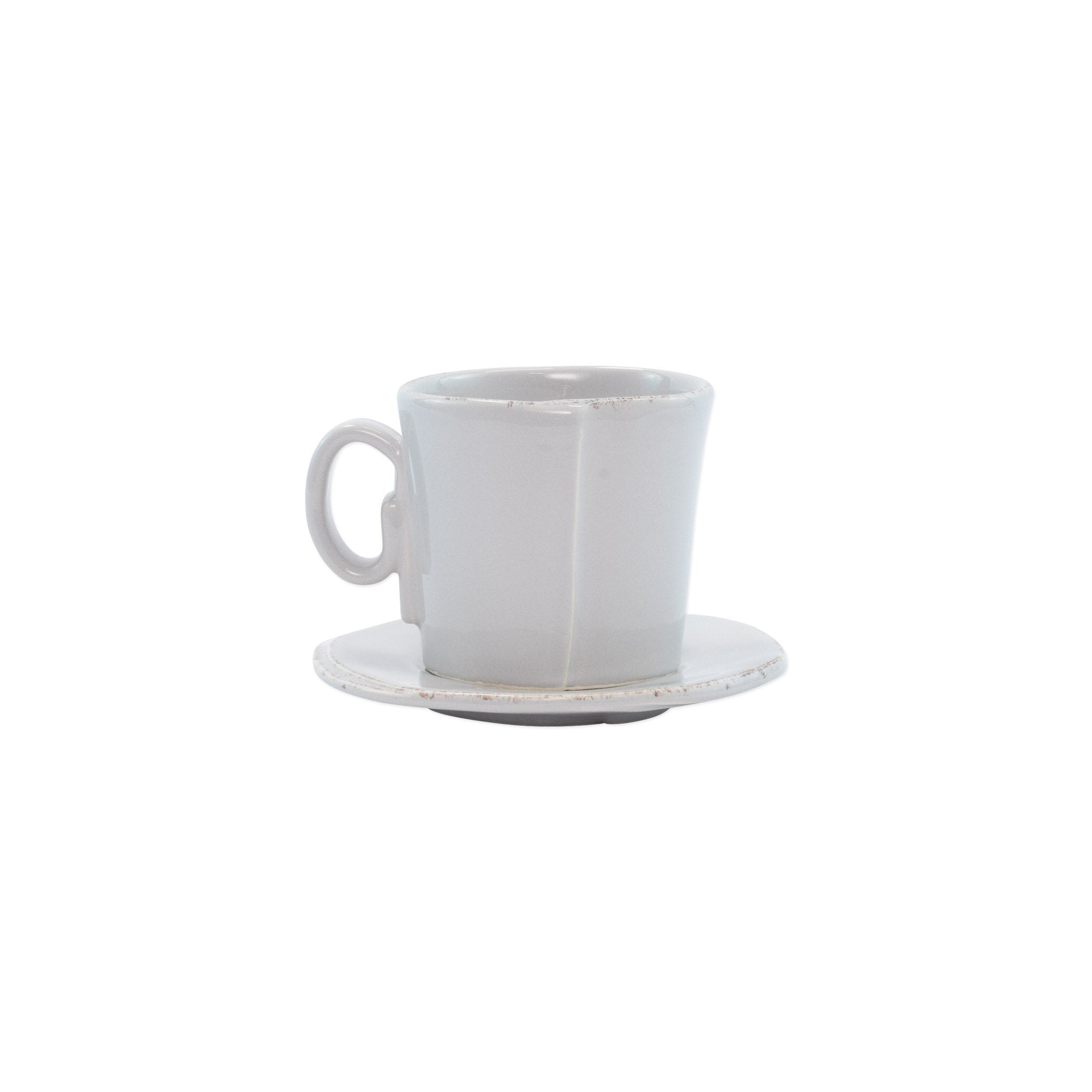 Handcrafted Vietri Lastra Espresso Cup with Matching Saucer
