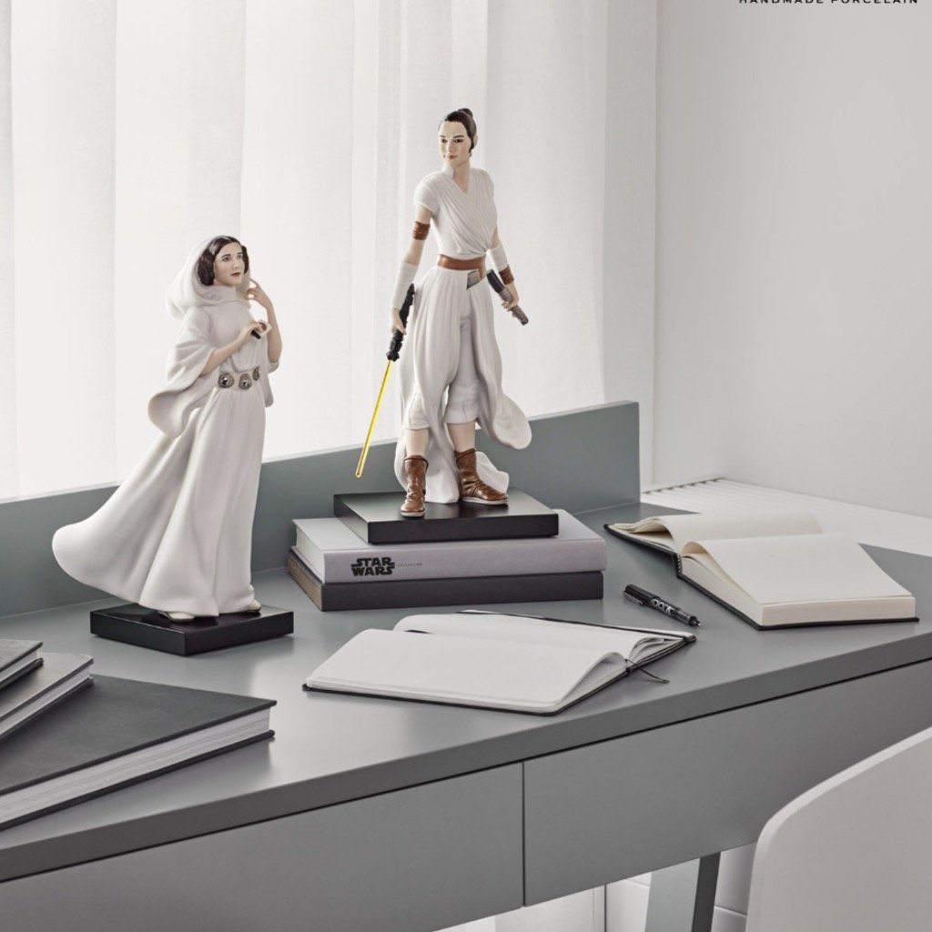 Star Wars Inspired Lladro Handmade Porcelain Rey Figurine Collectible