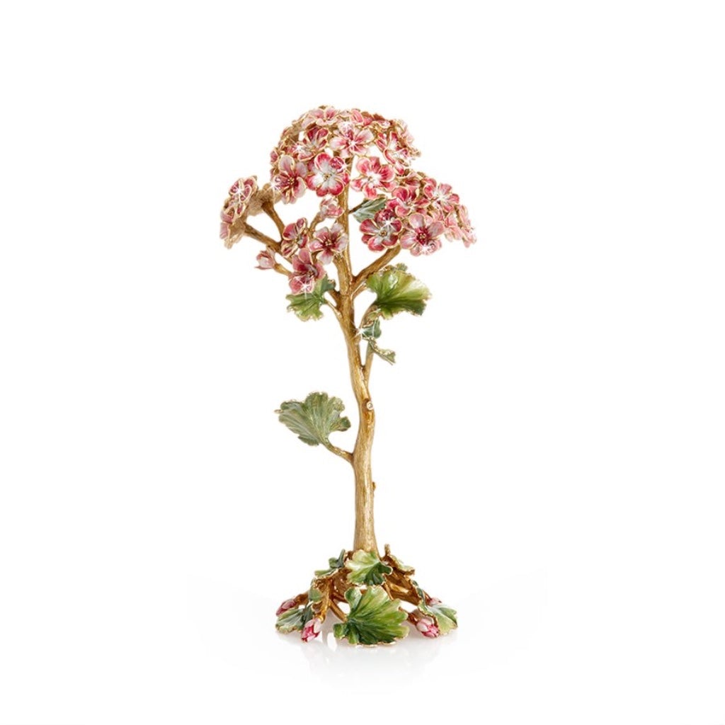 Jay Strongwater Decorative Thea Geranium Flower Ornament