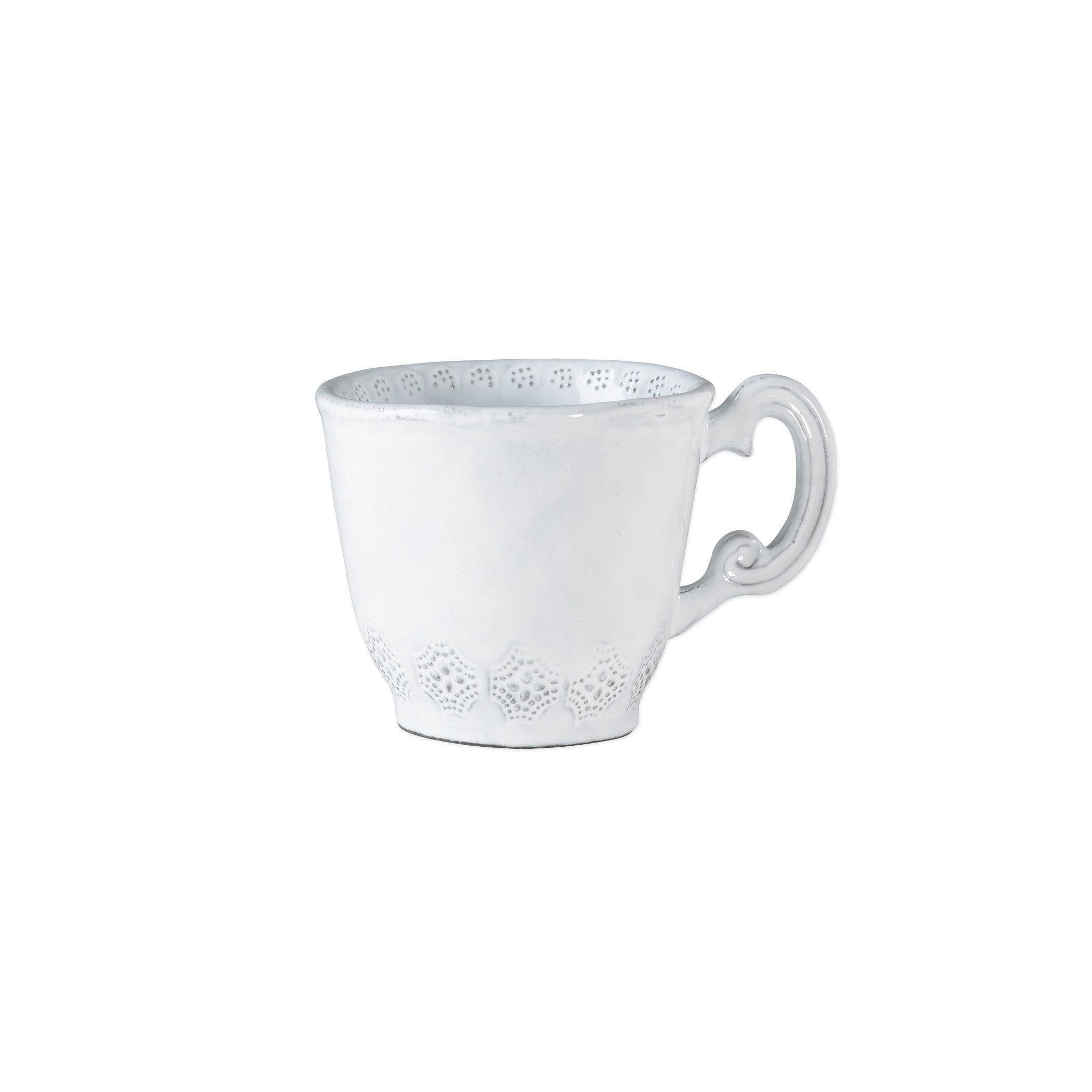 Vietri Handmade Incanto Lace Design Earthenware Mug