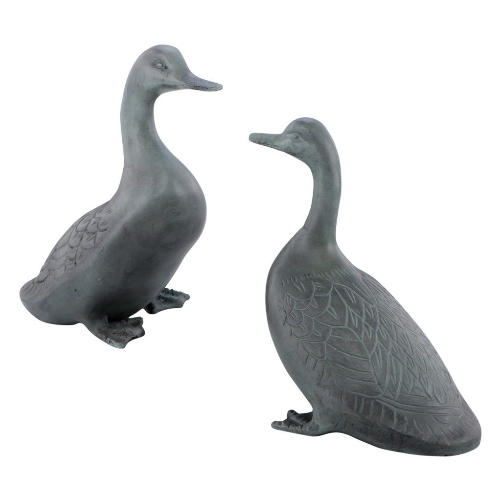 SPI Garden Decor Lucky Duckies Sculpture Pair for Patio and Lawn