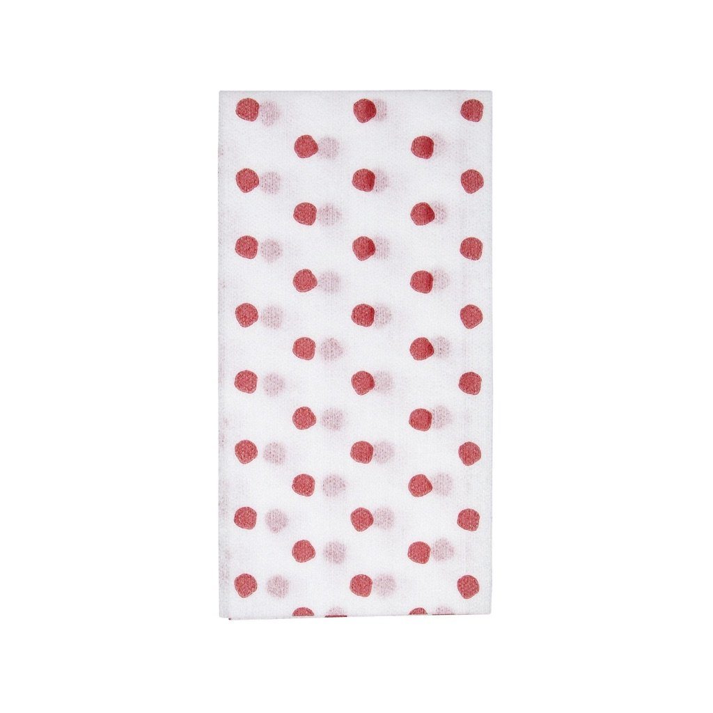 Vietri Red Dot Papersoft Disposable Guest Towels - Ideal for Special Occasions
