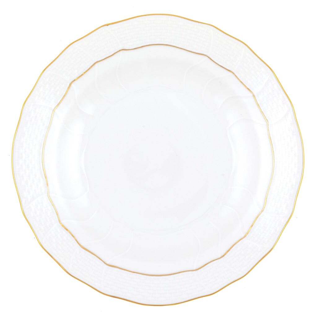 Exquisite Herend Dessert Plate with 24K Gold Trim