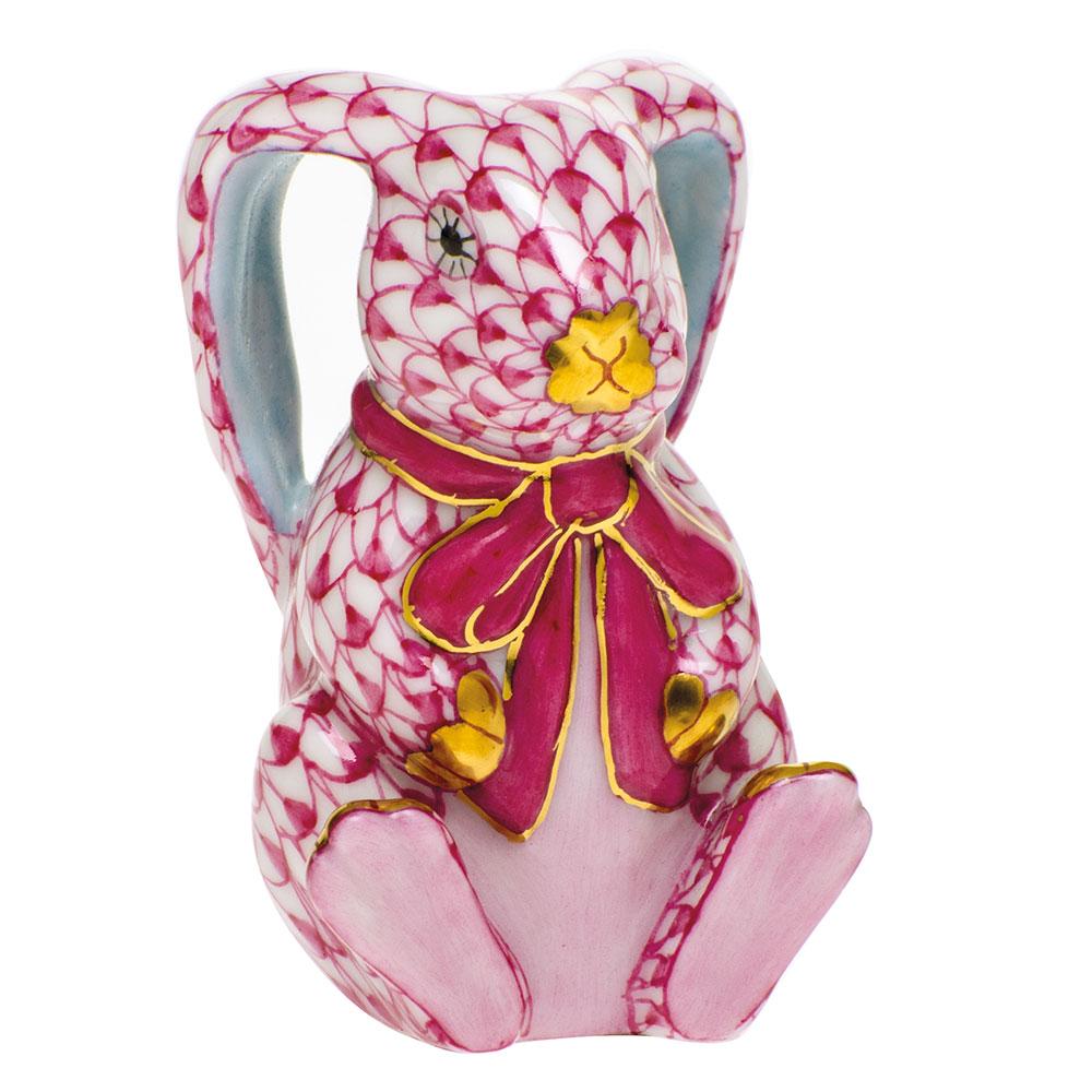 Exquisite Handmade Herend Bunny Ears Porcelain Figurine