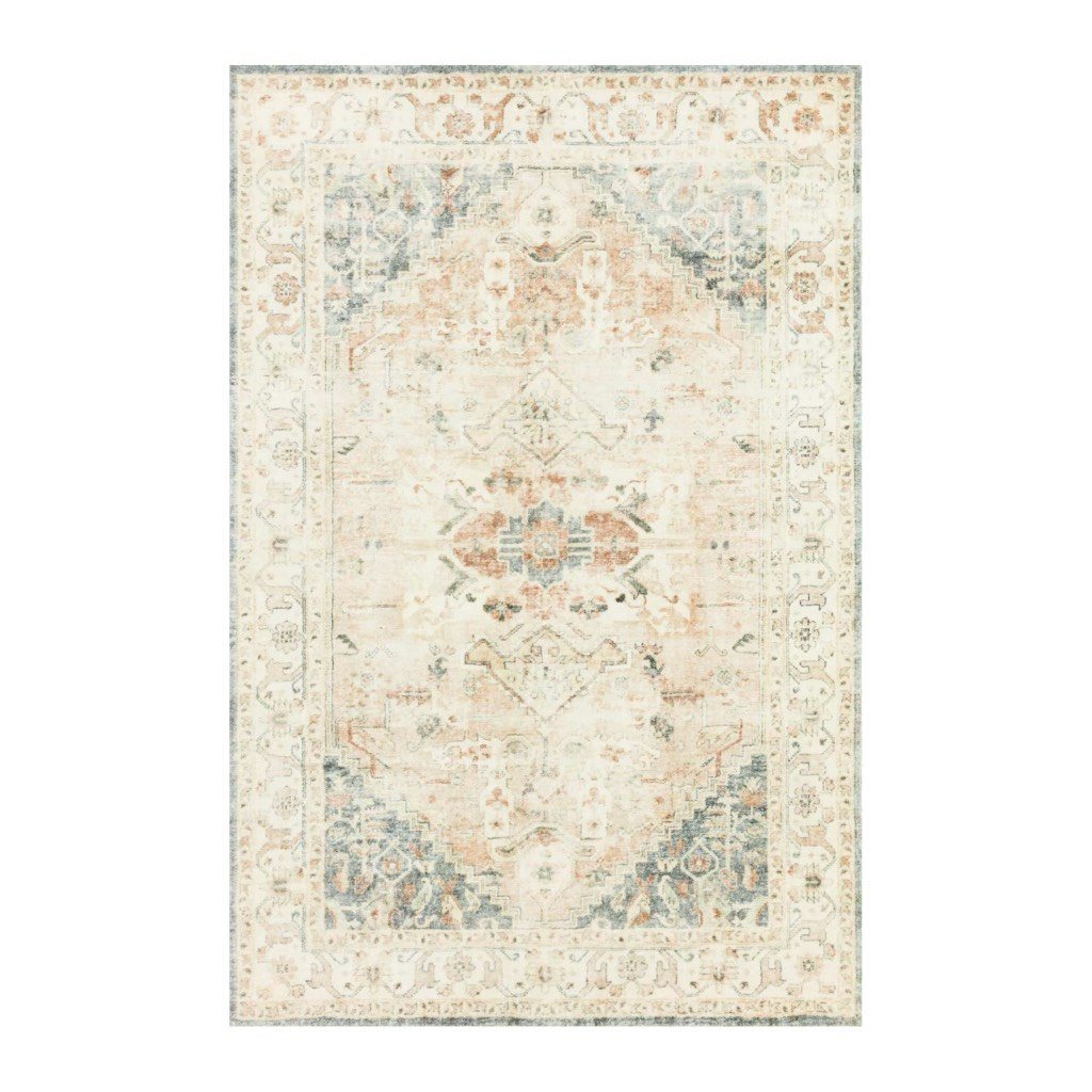 Loloi II Rosette ROS 06 Soft Clay & Ivory Luxury Area Rug