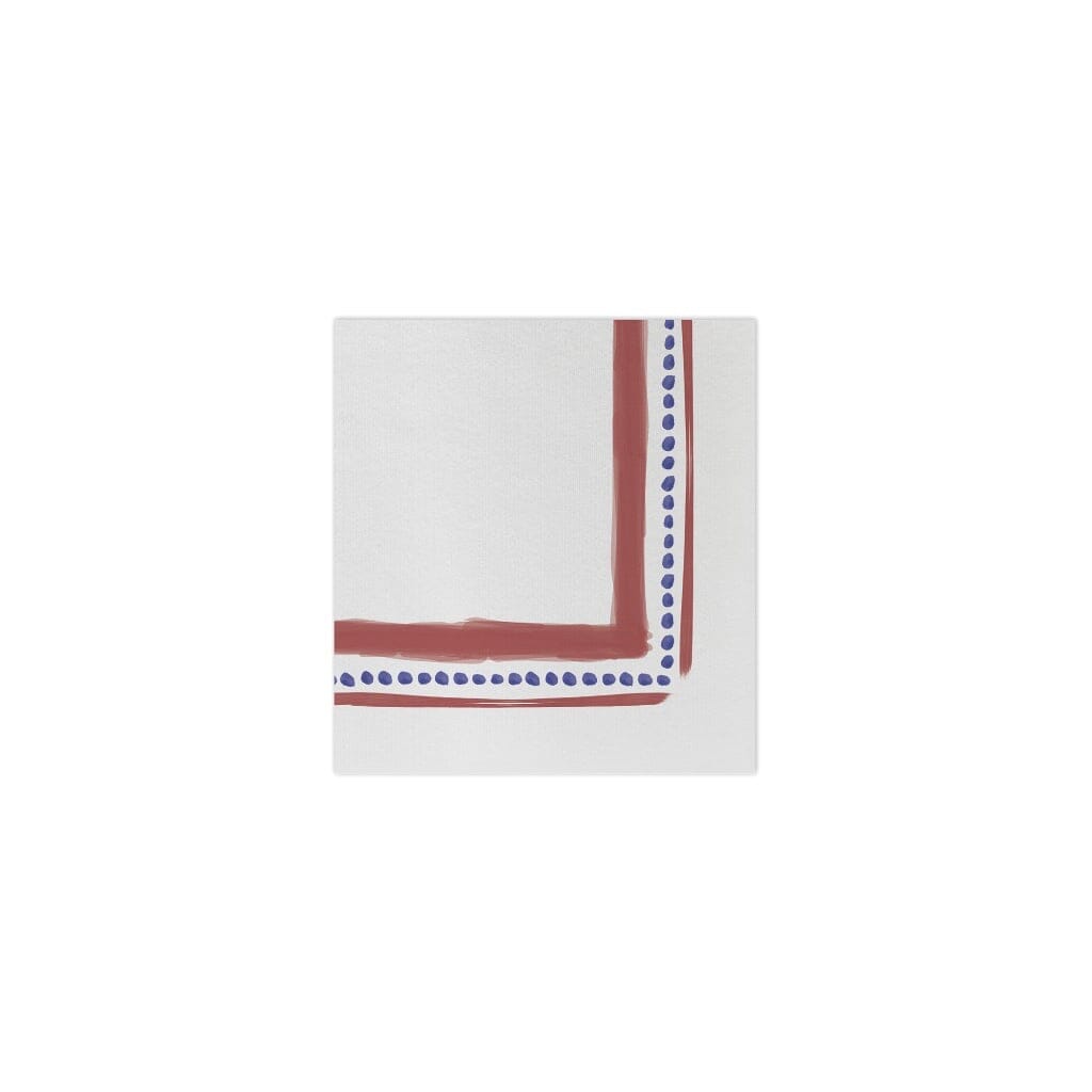 Vietri Campagna Red Papersoft Disposable Cocktail Napkins