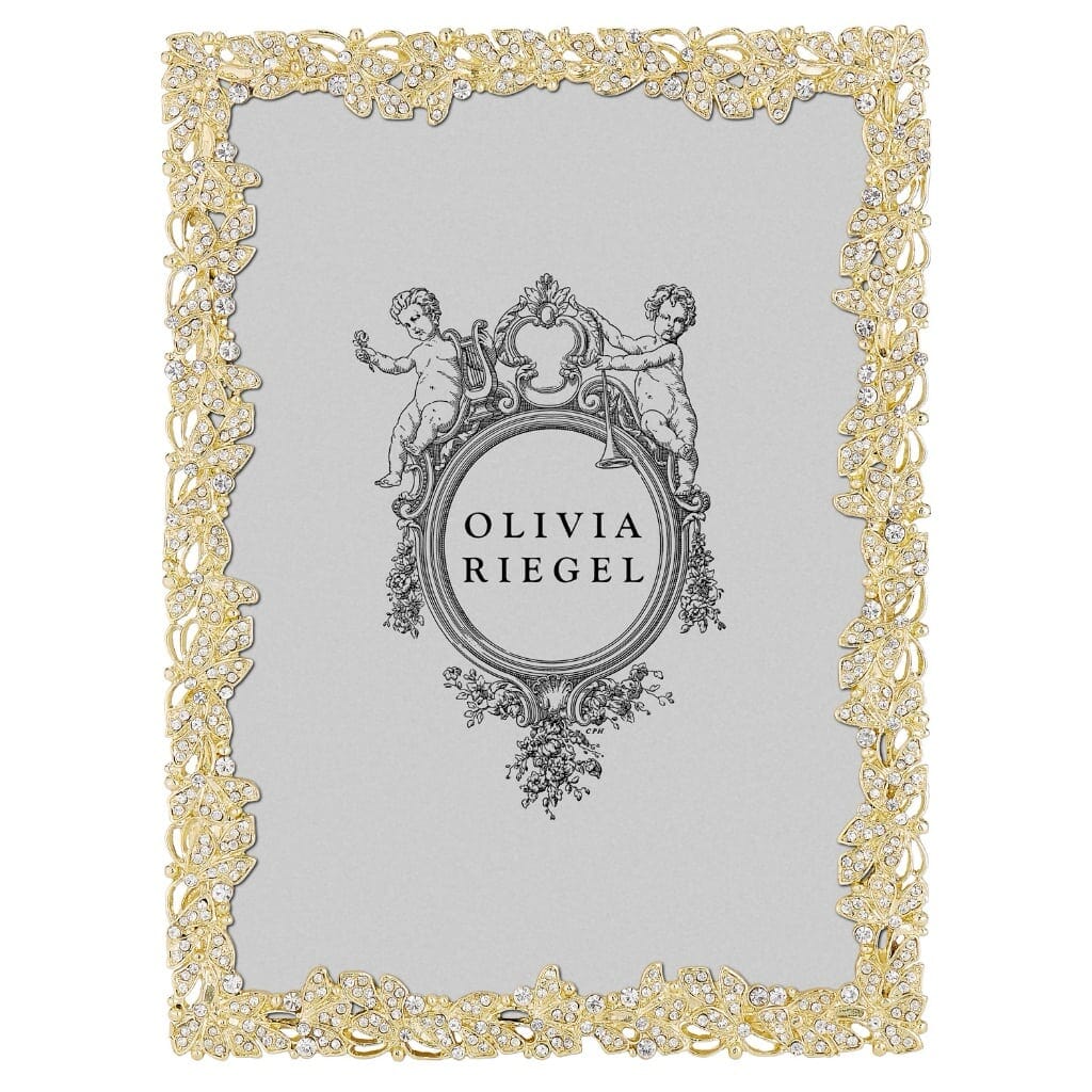 Olivia Riegel Luxury Gold-Plated Lottie Photo Frame for 5 x 7 Pictures