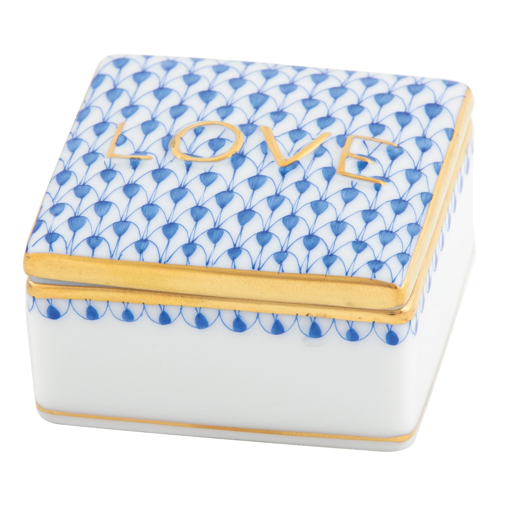 Exquisite Handmade Herend Love Box - A Fine Piece of Hand - painted Porcelain