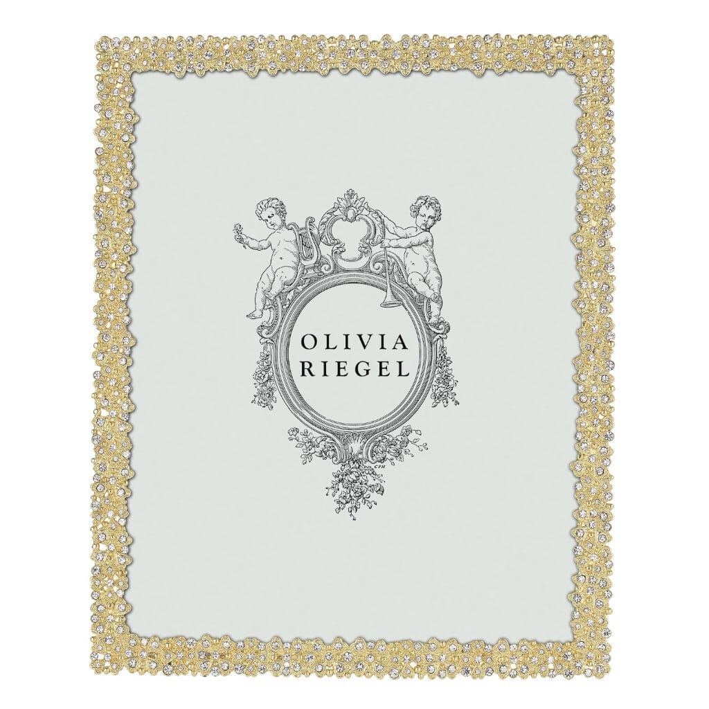 Luxurious Olivia Riegel Gold-Plated Evie Picture Frame for 8 x 10 Photos