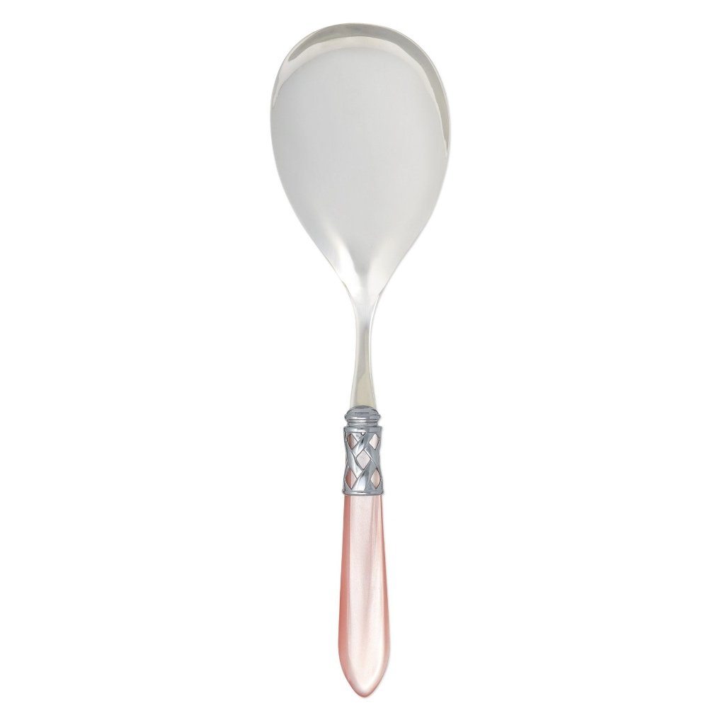 Vietri Aladdin Elegant Shiny Chrome Finish Stainless Steel Serving Spoon