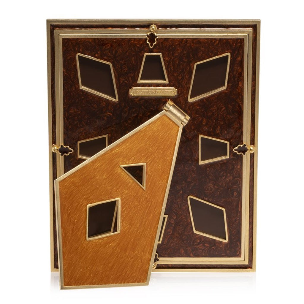 Jay Strongwater Vertex Pyramid Picture Frame - 8 x 10 Size with Topaz Hues