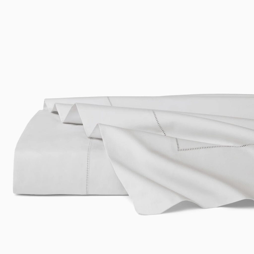 Sferra Celeste Twin-Sized Flat Bed Sheet Measuring 74 Inches by 114 Inches