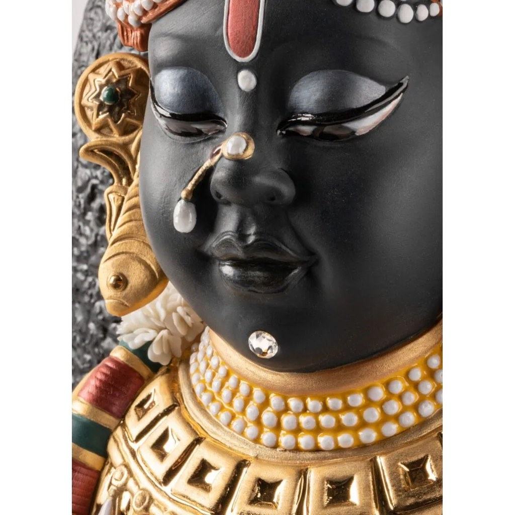 Limited Edition 499 - Handmade Lladro Porcelain Lord Shrinathji Sculpture 2022