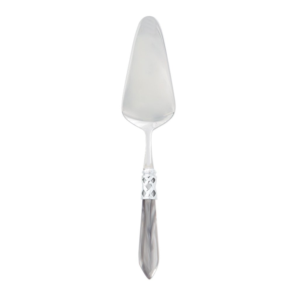 Vietri Aladdin Pastry Server with Brilliant Chrome - Finished Stainless - Steel Dessert Serving Tool