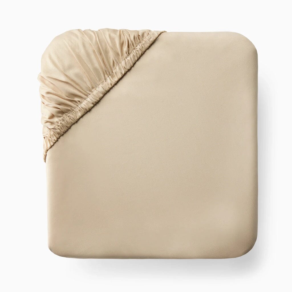 Sferra Fiona California King Bottom Fitted Sheet in Smooth Sateen, 72 x 84 x 17