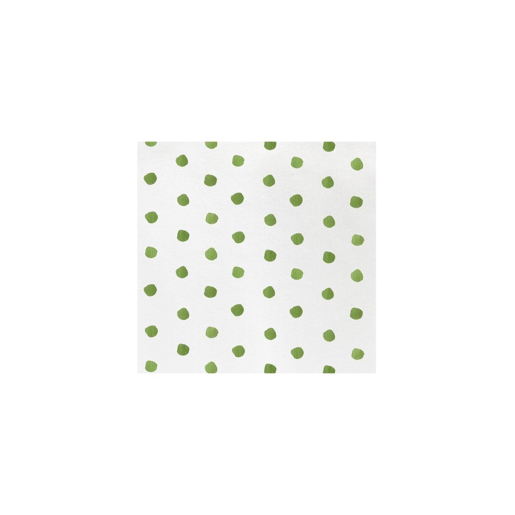 Vietri Papersoft Green Dot Cocktail Napkins - Premium Italian Cocktail Napkin Set