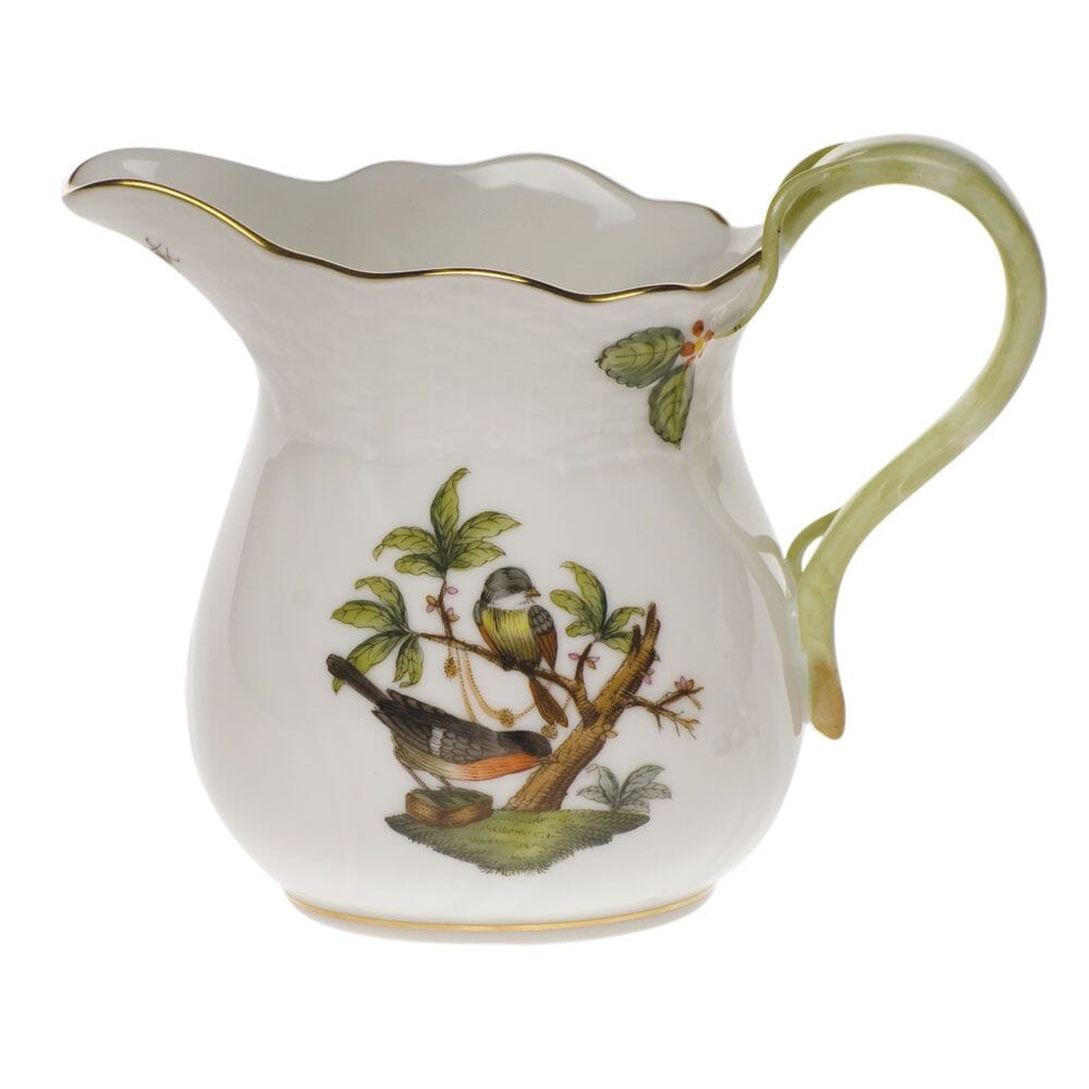 10 oz Herend Hand - painted Rothschild Bird Creamer with 24K Gold Accents