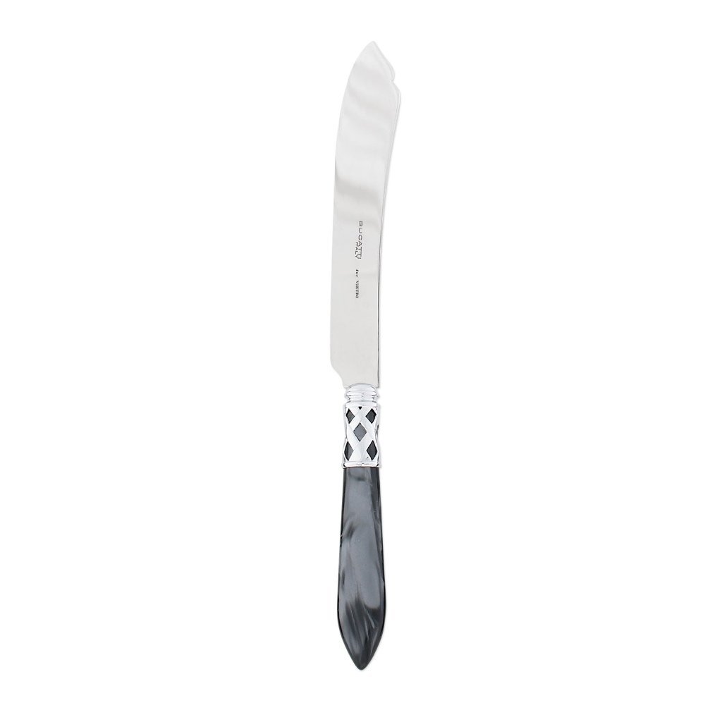 Vietri Aladdin's Stunning Chrome-finish 18/10 Stainless Steel Cake Knife