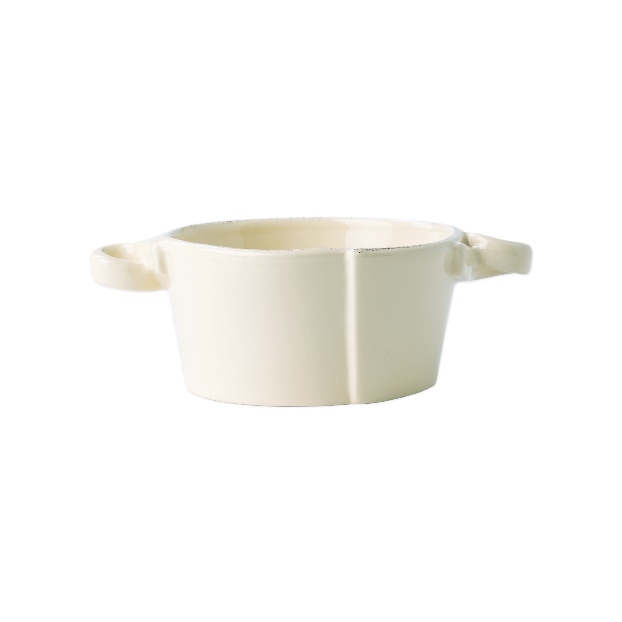 Vietri Small Handled Bowl in Lastra Pattern, Handcrafted in Italy