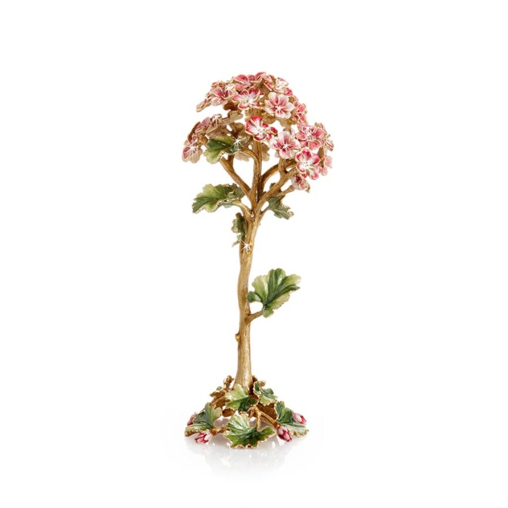 Jay Strongwater Decorative Thea Geranium Flower Ornament