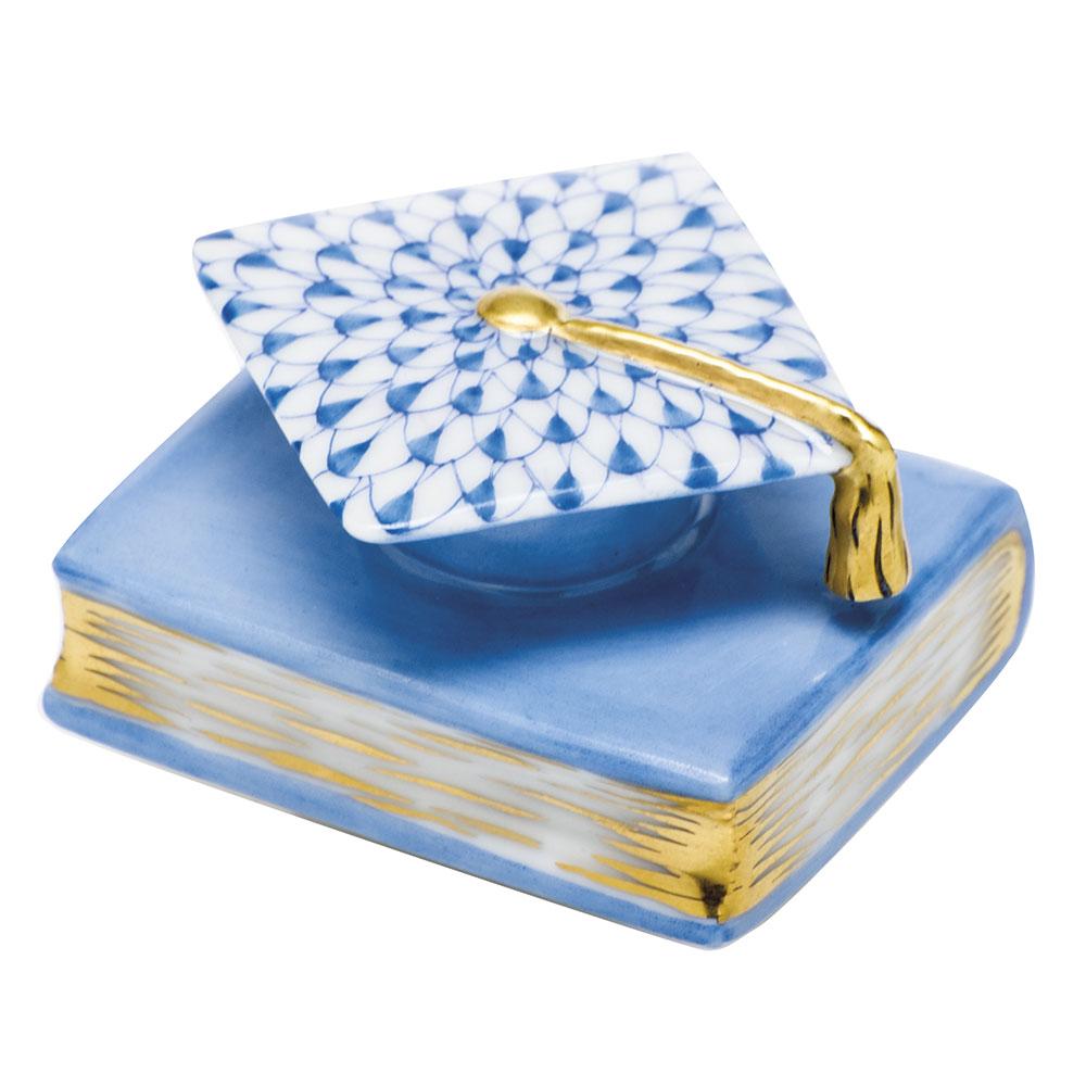 Exquisite Hand - painted Herend Porcelain Graduation Cap