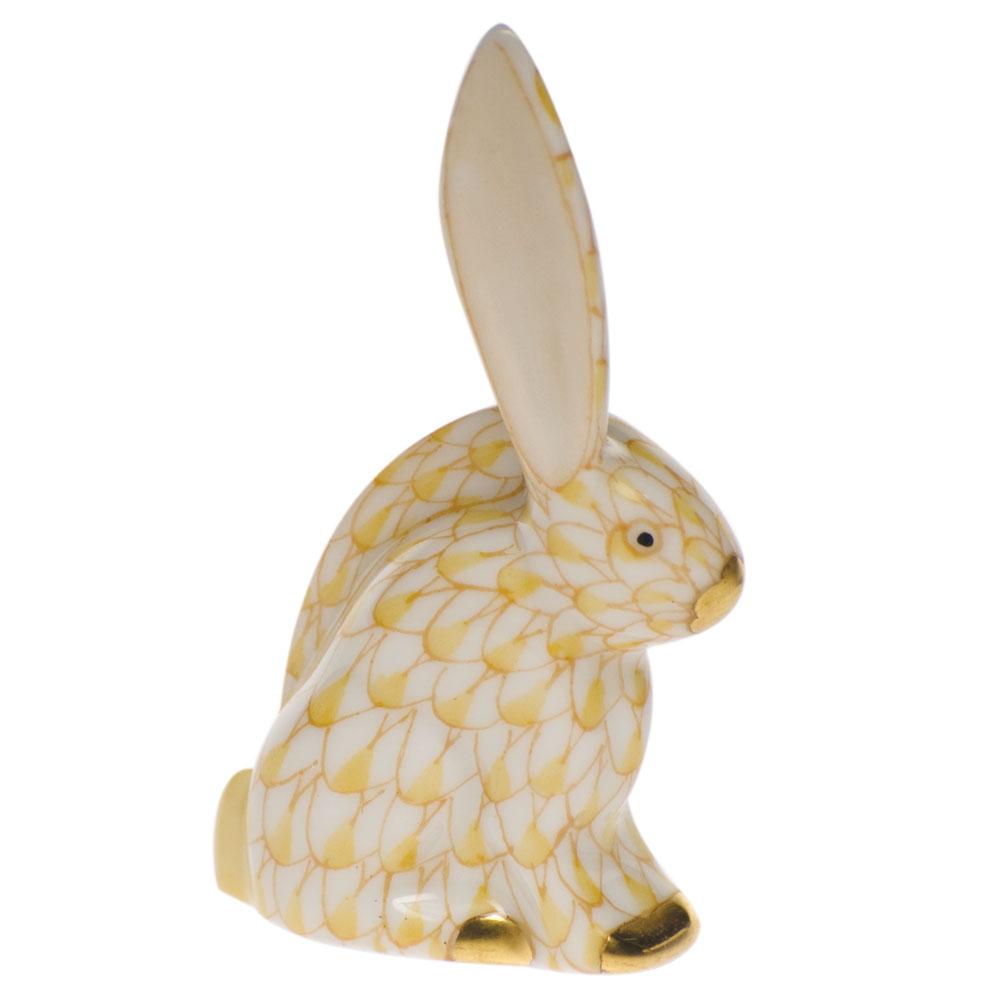 Herend Miniature Handmade Porcelain Rabbit Figurine