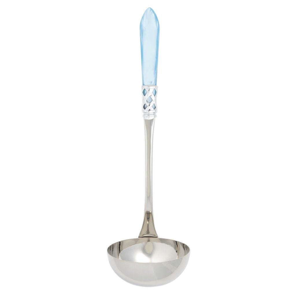 Vietri Aladdin Brilliant Chrome-Finished Soup Ladle for Sophisticated Dining