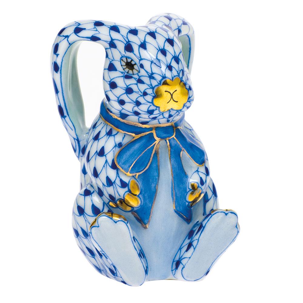 Exquisite Handmade Herend Bunny Ears Porcelain Figurine