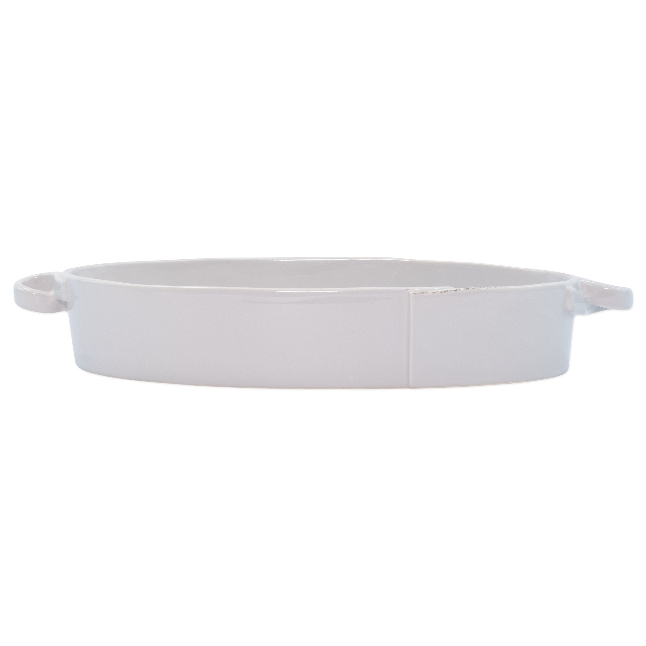 Vietri Handmade Lastra Pattern Oval Baker with Handles
