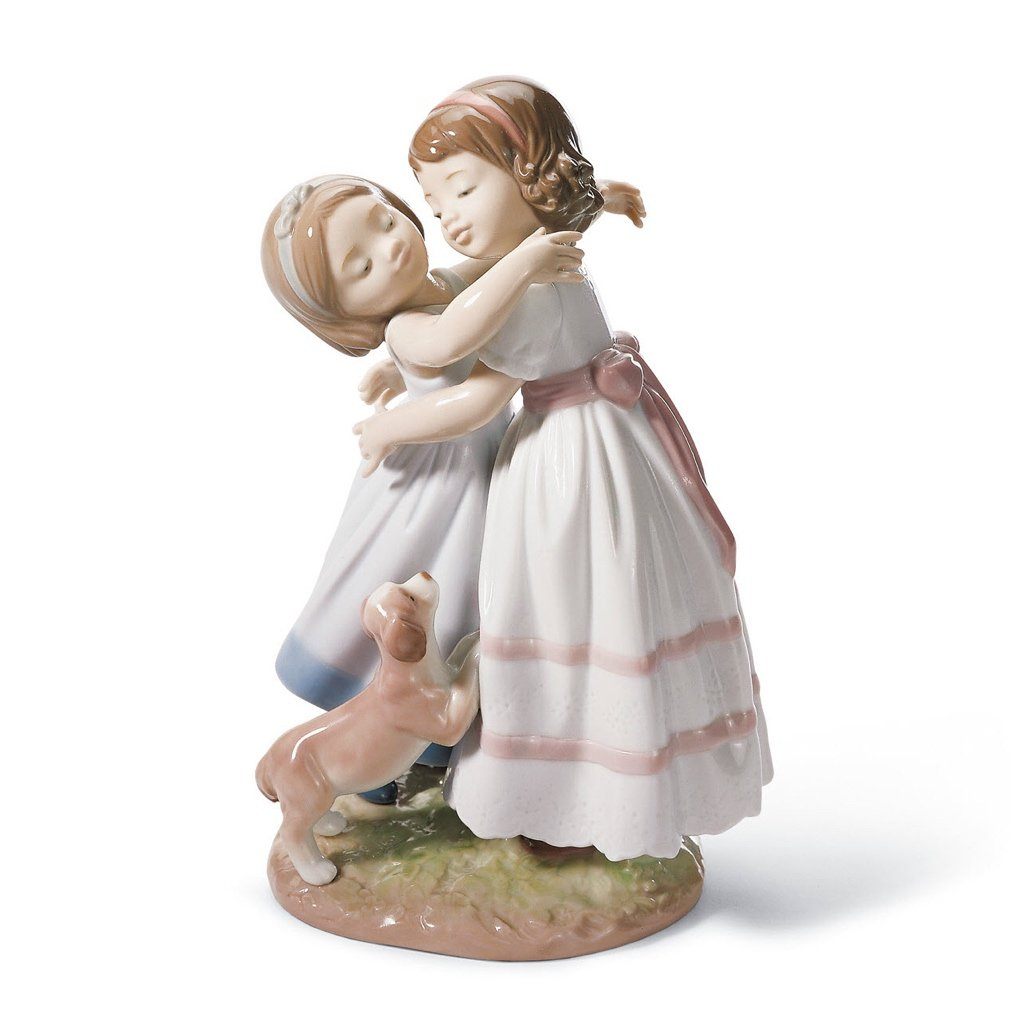 Exquisite Handmade Lladro Porcelain 'Give Me A Hug!' Figurine