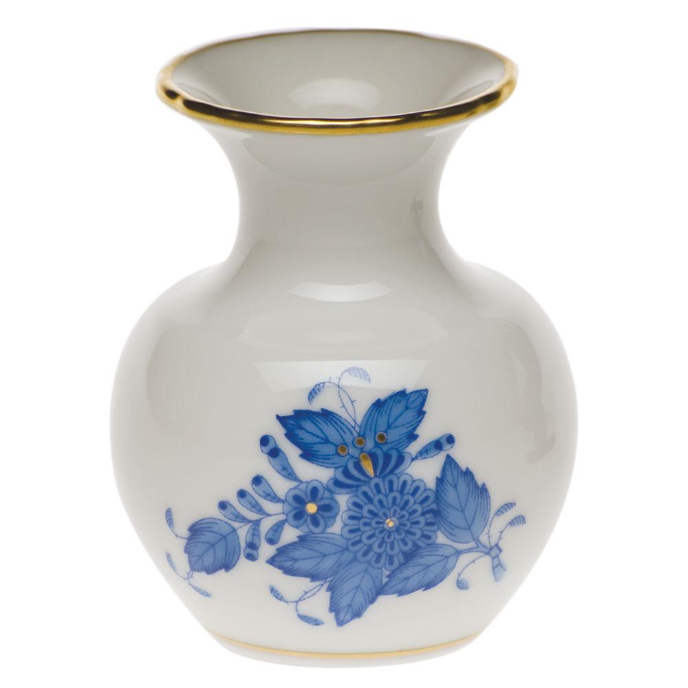 Exquisite Hand - painted Herend Medium Bud Vase with Lip