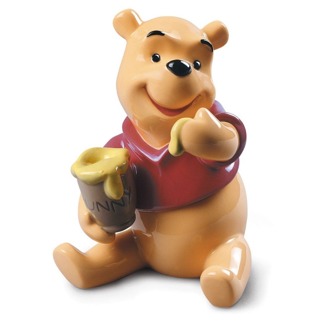 Exquisite Spanish Handmade Lladro Porcelain Winnie The Pooh Figurine