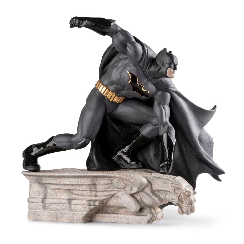 Limited Edition (500 Pieces) Lladro Handmade Porcelain Collectible Batman Figurine