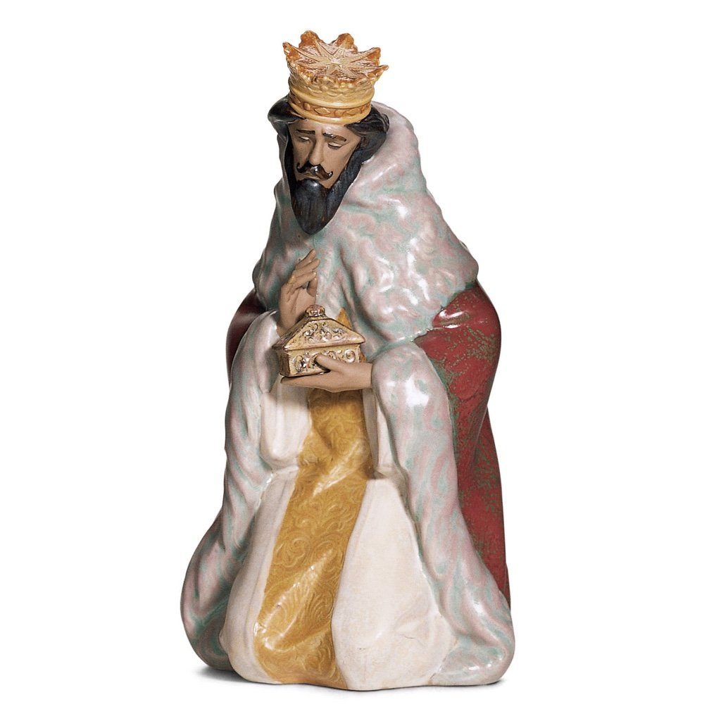 Lladro Porcelain Gaspar Figurine Gres Finish