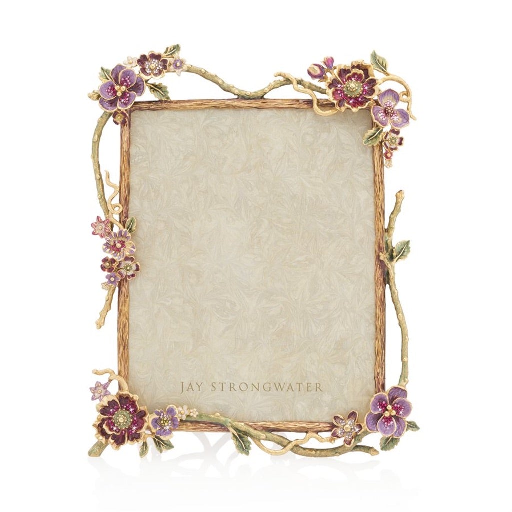 Jay Strongwater Delilah Floral Branch 8 x 10 Frame