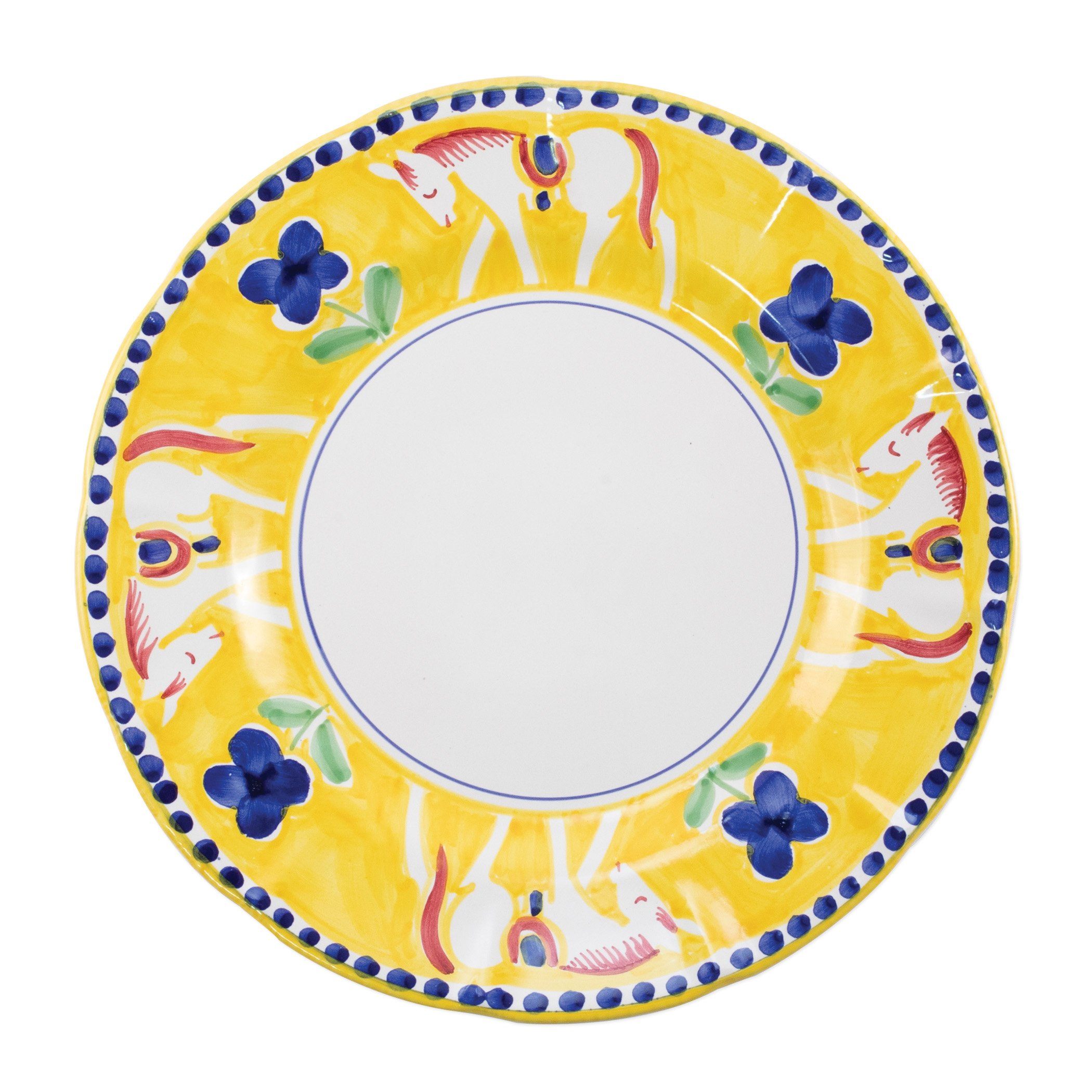 Vietri Campagna Cavallo Decorative Service Plate or Charger for Dining