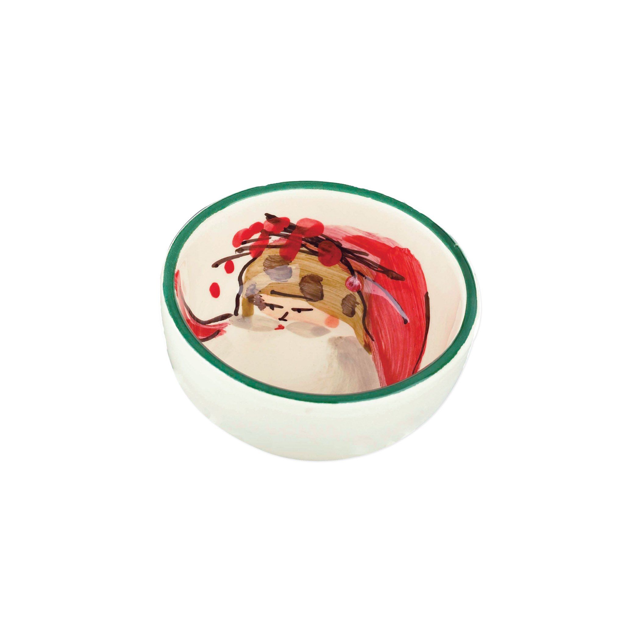 Vietri Assorted Old St. Nick Condiment Bowls - Set of 4 Handmade in Italy