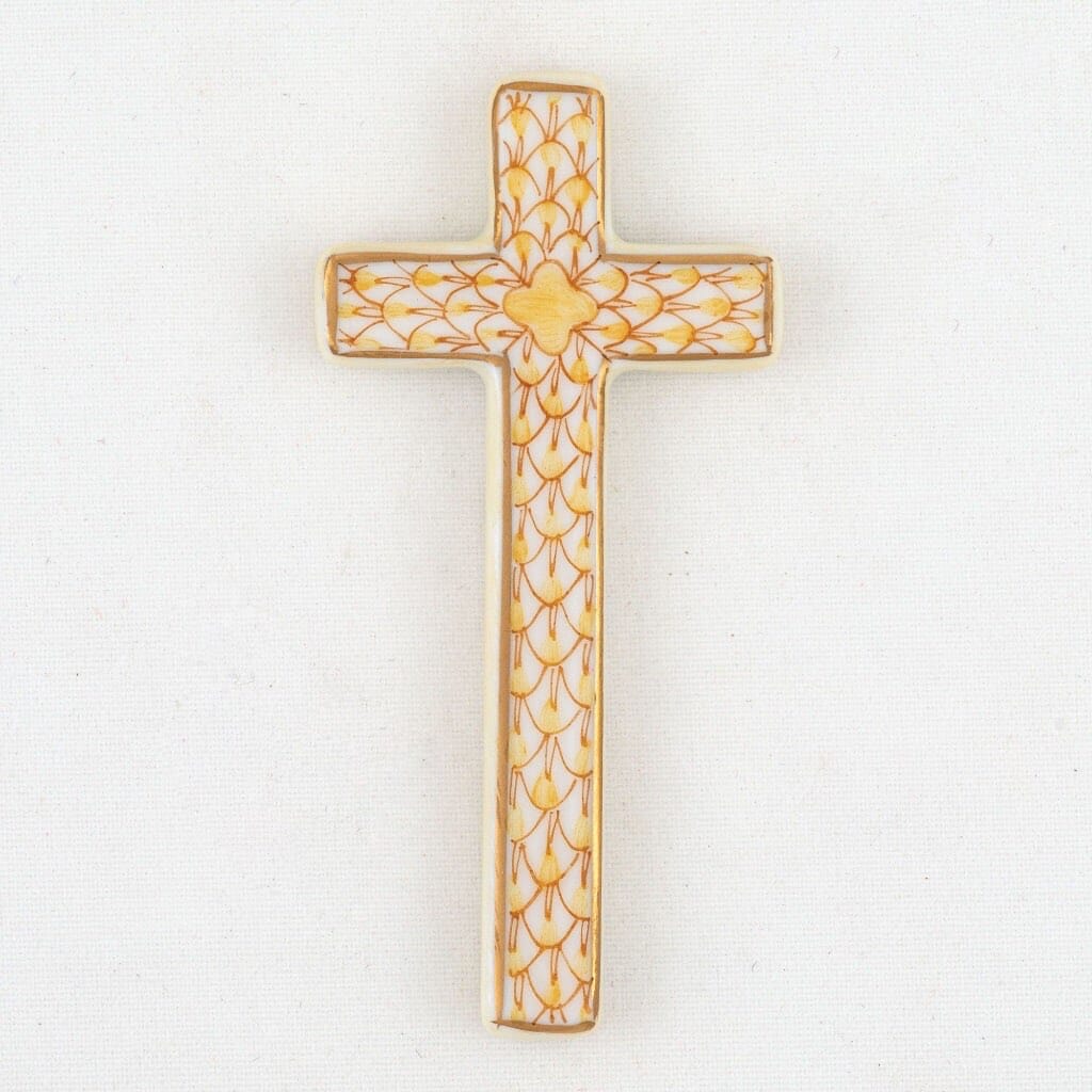 Herend Miniature Porcelain Cross - A Symbolic Faith Gift
