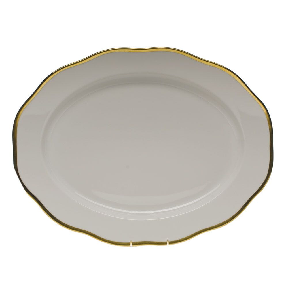 Exquisite Hand - painted Porcelain Herend Gwendolyn Turkey Serving Platter