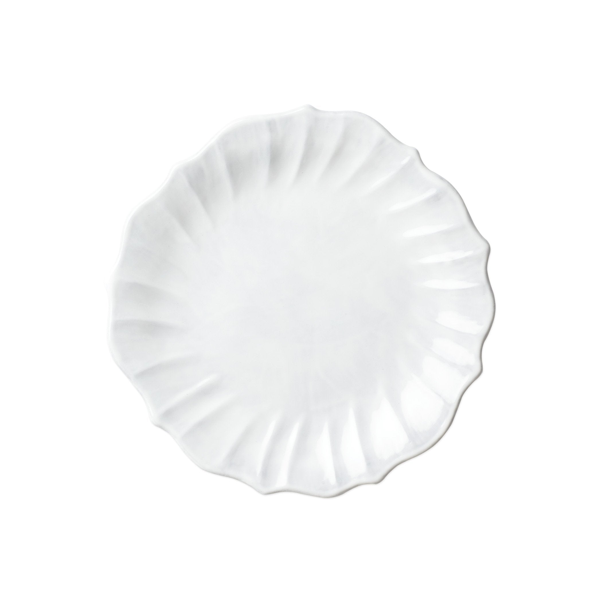 Vietri Handmade Incanto Ruffle 8.5-Inch Salad Plate Inspired by Italian Art