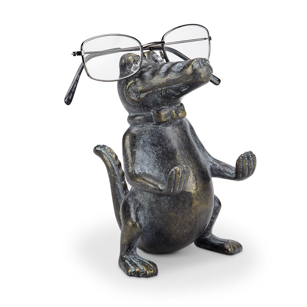 SPI Home Charming Aluminum Hand - Cast Alligator Eyeglass Holder