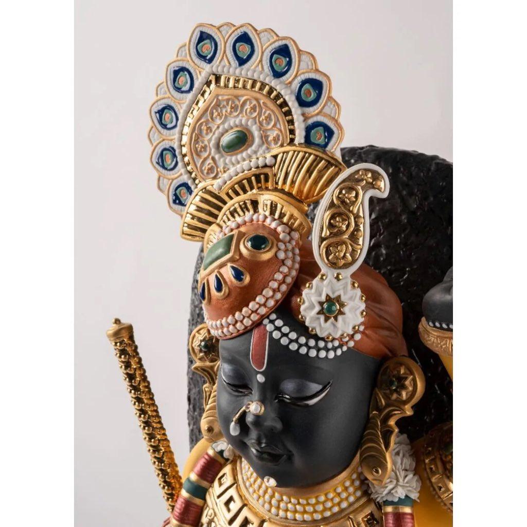Limited Edition 499 - Handmade Lladro Porcelain Lord Shrinathji Sculpture 2022